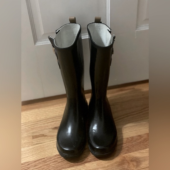 Black Rain Boots - Size 6 - Picture 1 of 8